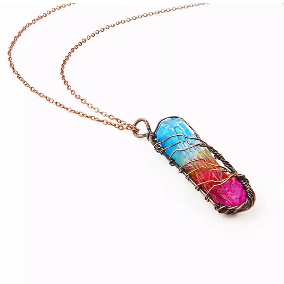 COPY - 🆕 Rainbow Crystal Tree Of Life Chakra Neck… - Picture 4 of 5